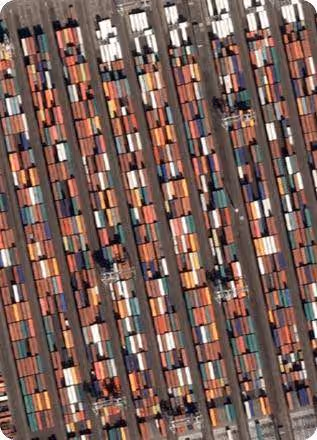 Port Operations: aerial imagery analysed with AI